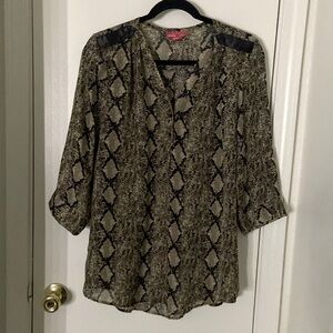 Snakeskin blouse